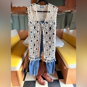 Adesso Silk Crochet Vest